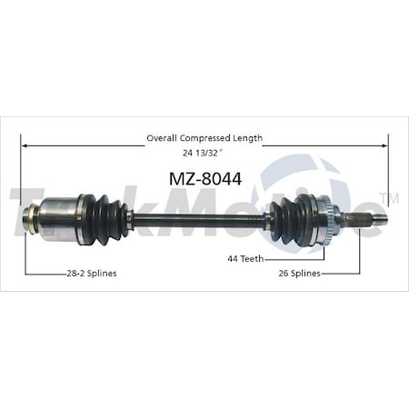 Surtrack Axle Cv Axle Shaft, Mz-8044 MZ-8044